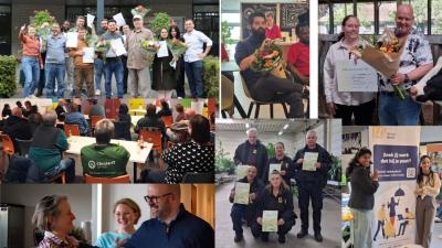 collage van foto's