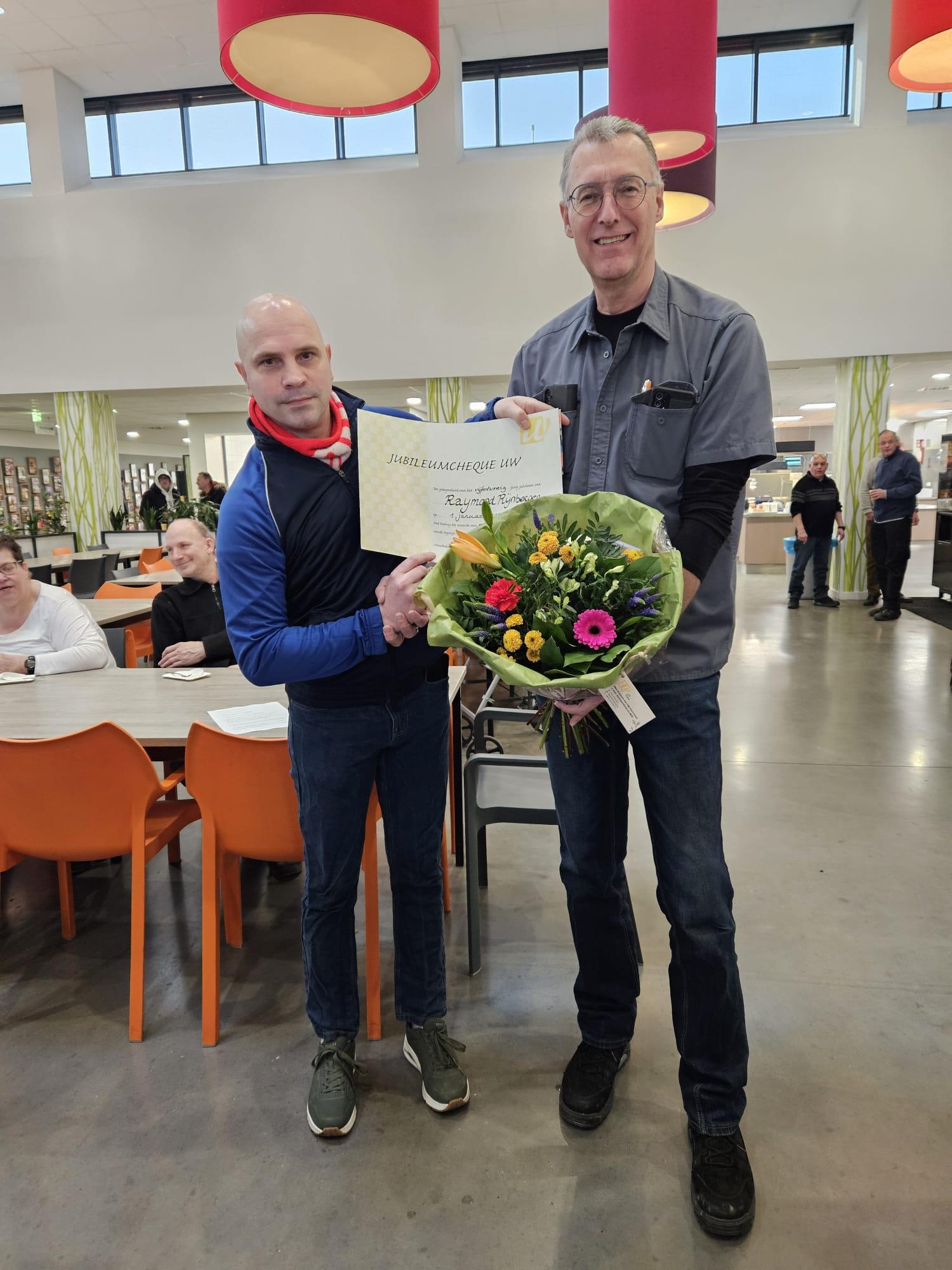 Raymond is 25 jaar in dienst